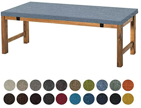 Bankauflage Sitzkissen 160X40X5CM,Waschbare Rutschfestes Bankkissen Sitzauflage Bequeme Bankpolster für Bank, Fensterbank, Gartenmöbel, Terrasse, Drinnen,Himmelblau