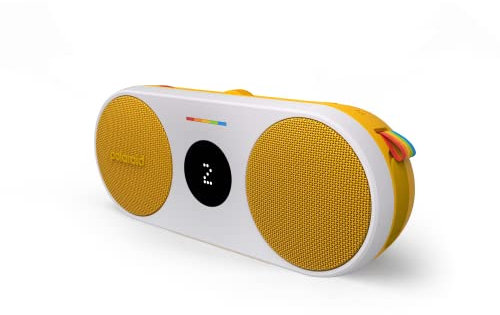 Polaroid P2 – Enceinte Bluetooth sans Fil Rechargeable avec IPX5 et Double jumelage stéréo - Jaune