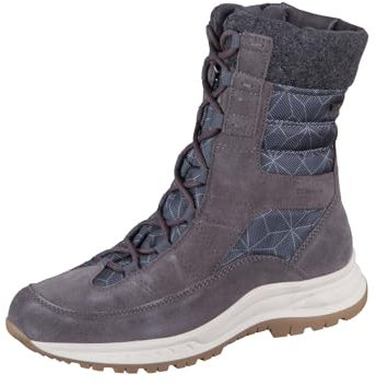 Tamaris 8-86223-41 Comfort Fit-Plantilla Intercambiable de Piel Duotex con Forro cálido, Botas para Nieve Mujer, Gris, 40 EU Ancho