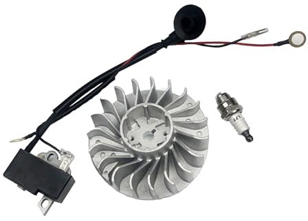 Comcapy Kit de bujía de Llave de Volante de Cables de Bobina de Encendido Apto for Motosierra Stihl Ms361, Repuesto de Motosierra 1135 400 1203