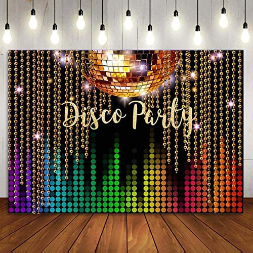 Disco Party Dekor Kulisse Tänzer Club Tanz Hintergrund Bühne Neon 70er 80er Jahre 90er Jahre Geburtstag für Mann Frauen Kuchen Banner Poster 240X180cm