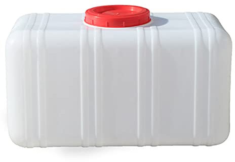 Jericane Eau Blanche 48 litres Bidon d'eau avec Robinet Jerrican Alimentaire Camping Réservoir De Stockage De Voiture Réservoir d'eau Étanche Et Robuste pour Voiture Et Sortie