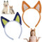 WLLHYF Oreilles de Chien Bandeau Dalmatien Dessin animé Cerceau de Cheveux Animal Chapeaux Halloween Costume de Noël Bandes de Cheveux Cosplay Accessoires de fête Chiot Coiffe pour Femmes Filles