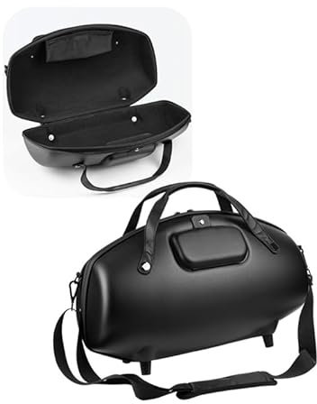 Étui Rigide en EVA Rangement Pochette Protection Étui Transport avec Bandoulière pour Haut-Parleur Boombox 3 Étui Portable