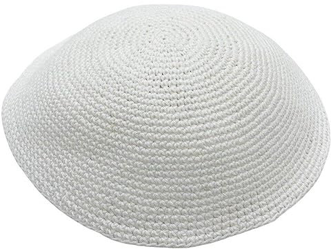 Stricker Kippah Hut Jüdische Yamaka -Hut Klassiker Yarmulke Hut Israel Schädelkap Hut Judaica Kopfdecke Feste Farbkappe Für Männer