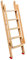 Einfach zu bedienen und zu tragen, Teleskopleiter, 60 Zoll/150 cm, Etagenbett-Leiter aus Holz mit Griff, tragbare Etagenbett-Leiter für Kinderzimmer und Schlafsaal, Heim-Loft-Leiter für Erwa