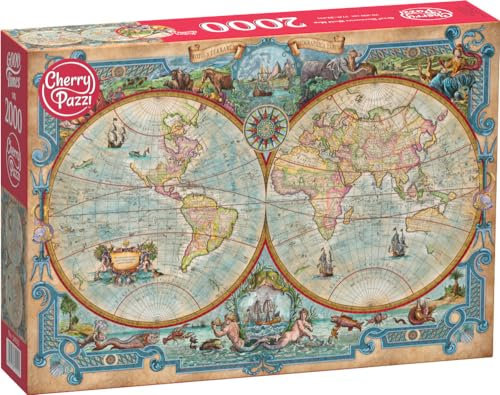 Cherrypazzi 2000 EL Mapa świata wielkich odkryć/Great Discoveries World Map 50125 [Puzzle]