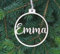 Personalisierte Weihnachtskugel aus Holz, personalisierte Weihnachtsschmuck, Weihnachtsbaumschmuck mit Namen, Anhänger (Stil 3)