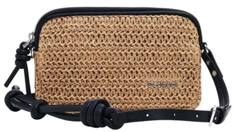 Desigual Julia Raffia Crossbody Bag Natural