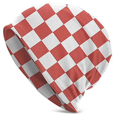 Radmütze Kroatien Flagge Mütze Warme Strickmütze Beanie Mütze Retro Wintermütze Für Laufen, Unisex, Outdoor