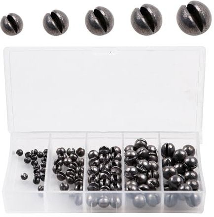110 PCS Fishing Weights, Deep Sea Fishing Weights Assorted(0.2g / 0.5g / 1g / 1.5g / 2g)