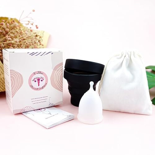 K-Flow Menstrual Cup (White&Black,Small)