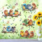 HPNIUB Fensterbilder Frühling Selbstklebend,Fensteraufkleber Blumen,Wandtattoo Vögel,Wandtattoo für Fensterscheiben,Vogel Aufkleber Fenster,Fensterbilder frühling für Wohnzimmer (Bird 2)
