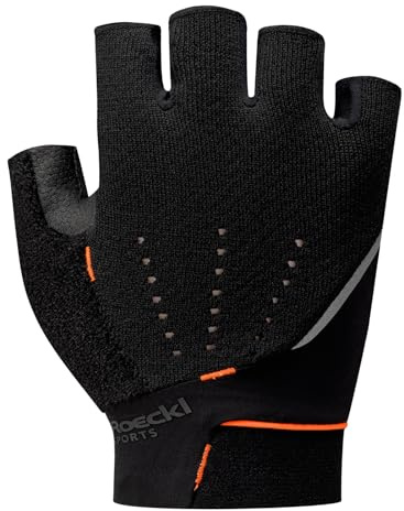 Roeckl Sports Icon 2 Fahrrad Handschuhe kurz schwarz/orange 2026: Größe: 7.5