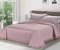 Hessense Trapuntino Matrimoniale Estivo in raso, Copriletto Trapuntato con Rouche Mezza Stagione Made in Italy 250x260 cm (Rosa)
