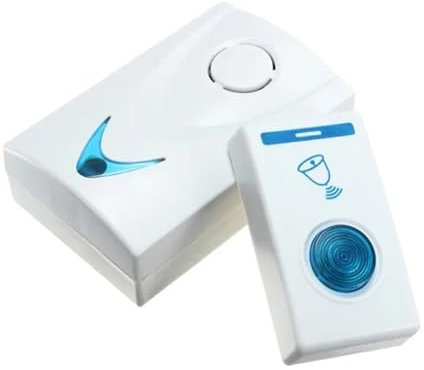 VEKELETE Doorbell LED 2 Button 3 Receiver Battery Powered 32 Tune Songs Ring Remote Control Home Security 100M Door Bell Doors