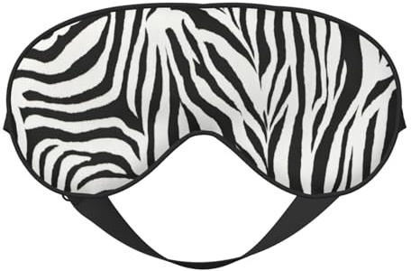 Augenmaske mit Zebra-Druck, atmungsaktiv, für Camping, Meditation, Yoga
