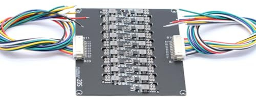 Flaroey 20-String Lithium Battery Balancer with 1.2A Current Transfer and Equalization Plate for Inductor Transducer