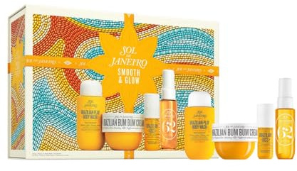 Sol de Janeiro Holiday Collection Set, 4-teilig, mit Bum Bum Cream 75ml, Cheirosa Duft 30ml, Brazilian 4Play Duschgel 90ml, Veganer Brazilian Kiss Lippenbalsam