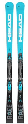 HEAD WC Rebels Race Ti + PR 11 GW Skiset Rennfeeling mit sicherer 180° Fersen-Auslösung & Titanal-Power für sportliche Carver. - 165
