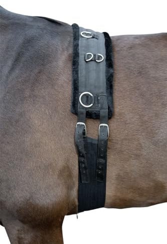 HKM Teddy Longiergurt Schwarz/Schwarz Pony