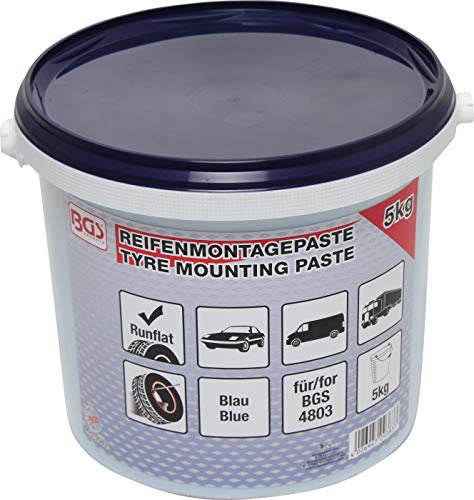 BGS 9383 | Reifenmontagepaste für Run-Flat-Reifen | blau | 5 kg
