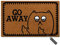 MsMr Entrance Floor Mat Funny Door Mat Go Away Cat Home Decorative Indoor Outdoor Doormat Non-woven Fabric Top 23.6x15.7
