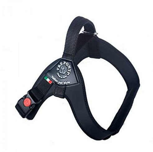 TRE Ponti Geschirr Brio schwarz schwarzer Rand 90-120 cm bis ca 40-60 kg