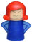Microwave Cleaner Angry Mama Oven Steam Cleaner Odor Absorber Easily Cleans the Crud in Minutes,Blue