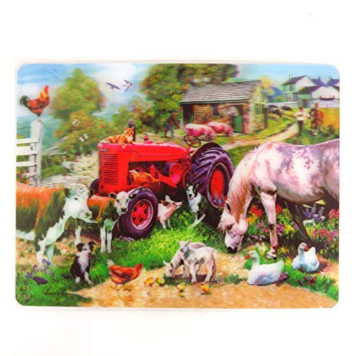 Howard Robinson Super 3D Bewegend Postkarte - Wiesen Bauernhof