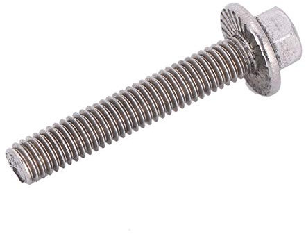 SS304 Flanschschraube, 10 Stück M6 Edelstahl Sechskantflanschschrauben Kappenschraube Unterlegscheibenkopfschrauben Befestigungselement, Sechskantschraube mit Flansch Edelstahlschrauben (M6 x 35)