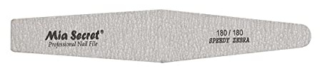 Mia Secret - Confezione da 3 lime per unghie diamantate, Speedy Zebra 180/180-100/100 150/150 spugna 100/180 220/280