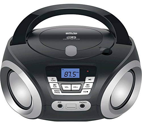 Silva-Schneider PCD 19.1 UKW Radio, CD Player, AUX, Netz- und Batteriebetrieb, Schwarz