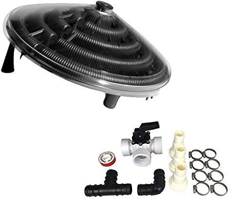 well2wellness® Pool Solarheizung Poolheizung Solar 'Sunny' Solardome (P2654) Plus 15-teiliges Solar Bypass-Set
