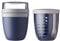 Mepal Set Ellipse Lunchpot mit Fruitpot Lunchbox Essensbehälter (Nordic Denim)