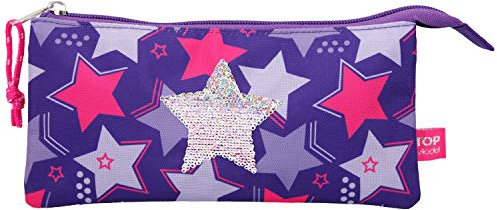 Depesche 10661 Fächerschlamper TOPModel mit Stern aus Streichpailletten, ca. 22,5 x 12 x 4 cm