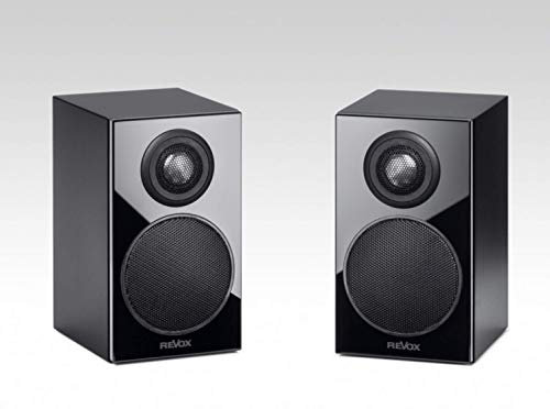 Revox Mini G50 1 Paar 2 Wege Regallautsprecher Silber schwarz weiß (schwarz/schwarz)