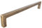 French Furniture Fittings Deep Antique Brass Finish Kitchen Cabinet D Pull Handles – Set of 6 Cupboard Drawer Bow Boss Handles, 128mm, 160mm or 192mm, Contemporary Ergonomic Design (160mm)