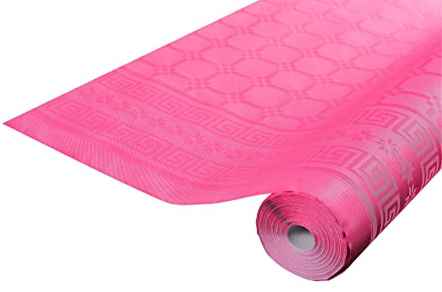 Pronappe Tischdecke R482588I Einweg-Tischdecke aus Damastpapier Länge 25m Breite 1,20m (pro Rolle) Farbe Hortensie Damastpapier mit universellem Muster schick und klassisch