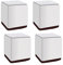 4 Pcs Rehausseurs de Meubles en Acier Carbone,Pied de Meubles en Métal,Rehausseurs en Acier Carbone,Peut Soulever pour Canapé,Table,lit et Armoire,Auto-adhésif,Carré (6 * 6 * 10cm,blanc)