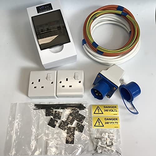 TEW 240V Mains Electric Hook Up Installation Kit Campervan Motorhome Conversion Kit 1