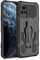 TIANCI Coque pour Vivo V21 4G/5G, Coque de Antichoc en TPU, Clip Arrière en Métal Adapté + Conception de Support, Protection Complète Étui pour Coque Vivo V21 4G/5G-Noir