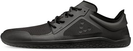 VIVOBAREFOOT Primus Lite III Mens Barefoot Trainers | Build Strength, Balance & Mobility | Lightweight for Training & Running | Wide Fit Grounding Shoes | Vegan | Obsidian | 7
