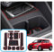 GAFAT Suzuki Swift/Sport/Hybrid 2017-2022 2023 Antirutschmatten, Suzuki Swift Gummimatten für Mittelkonsole Armlehne, Getränkehalter, Türnaht, Suzuki Swift Zubehör (Rot)