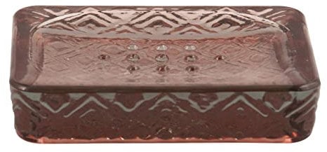 Spirella MSV Porte Savon Verre recyclé Carmina Terracotta