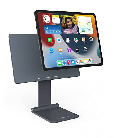 LULULOOK Faltbarer iPad Pro Ständer, Magnetisch iPad Ständer Verstellbarer Drehbarer Schwimmender Halter für Apple iPad Pro 11 Zoll 1st/2nd/3rd/4th Gen, iPad Air 4th/5th