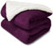 DALINA Textil - Manta Borrego 220 x 240 cm - Manta Sofa Reversible de Franela y Sherpa, Manta Cama Gruesa, Manta Borreguito, Sobrecama, Manta Caliente, Suave, Transpirable para Invieno