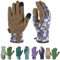 OIZEN Gartenhandschuhe für Frauen und Männer, Touchscreen Gartenhandschuhe, Dornenfeste und Durchstichfeste Arbeitshandschuhe, Gartengeschenke für Frauen, Größe Klein (braune Blume, M)
