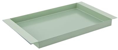 REMEMBER Metall Tablett Ryo groß Aquamarine - 47 x 27 x 3.5 cm