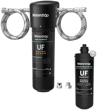 Waterdrop 10UA-UF Wasserfilter 0.01μm Ultra Untertisch-Filtration (Mit 1 zusätzlichen Filterkartusche)